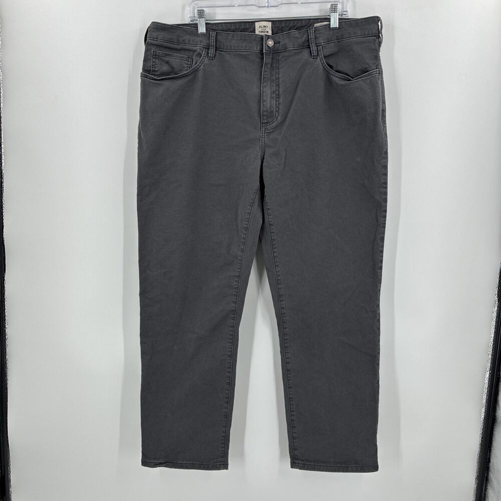 Flint And Tinder 365 Pants Men 40x30 Gray 5 Pocket Stretch Staight (FITS 39x29)